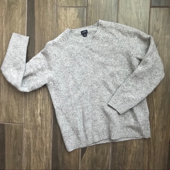 J. Crew Sweaters - J. Crew Women’s Gray Marled Lambswool Sweater M
